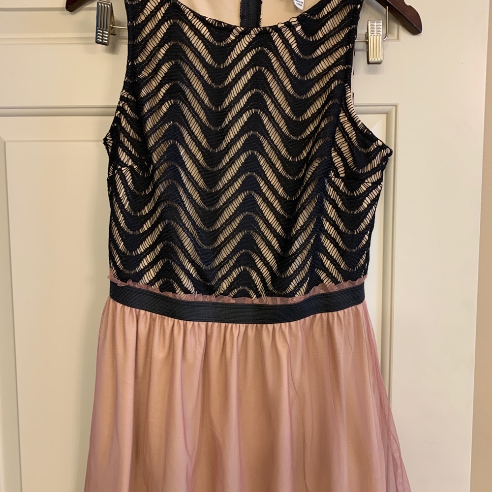 Rose & Black Dress